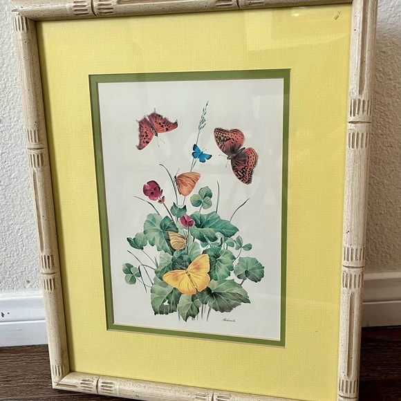 Framed Butterfly and Floral Art Print sine by Radovich - Picture 11 of 11